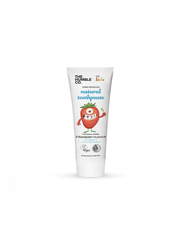 Humble Brush naravna zobna pasta za otroke jagoda v embalaži 75ml