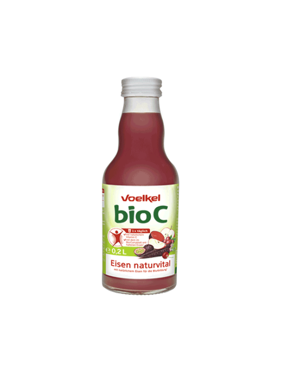 Voelkel ekološki BioC Sok Železo+ mini v steklenički, 0,2l.