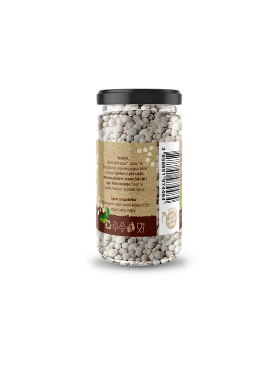 Beli poper v zrnu - Ekološki 50g Nutrigold