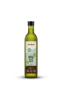 Nutrigold ekološko omega 3-6-9 olje v steklenici, 500ml.