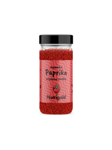 Nutrigold ekološka sladka paprika v prahu v steklenički, 50g.