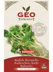 Redkvica Semena za kaljenje – Ekološka 26g Geo