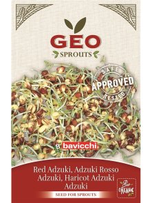Azuki fižol Semena za kaljenje – Ekološka 90g Geo