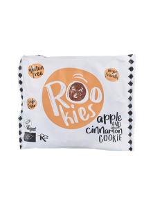 Roo'Bar piškoti z jabolkom in cimetom Rookies v plastični embalaži, 40g.