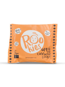 Roo'Bar piškoti z jabolkom in cimetom Rookies v plastični embalaži, 40g.