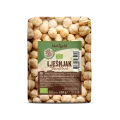Nutrigold ekološki blanširani lešniki popečeni v 250 gramski prozorni embalaži
