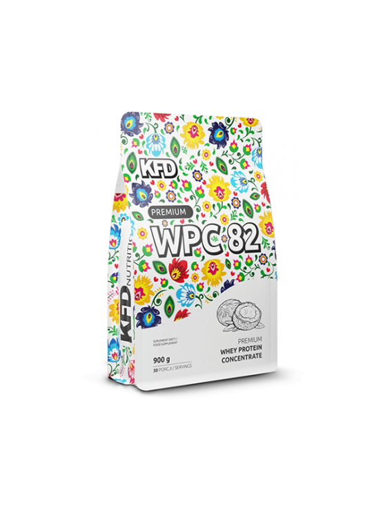 KFD Nutrition WPC PREMIUM beljakovine z okusom kokosa v platični embalaži, 900g.