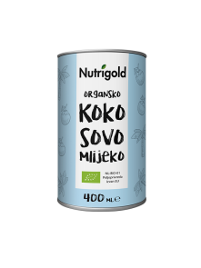 Nutrigold ekološko kokosovo mleko v pločevinki, 400ml.