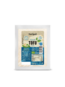 Nutrigold ekološki tofu v prozorni plastičnni embalaži, 200g.