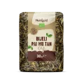 Nutrigold ekološki beli čaj Pai Mu Tan v 30 gramski embalaži.