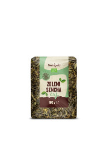 Nutrigold ekološki Sencha zeleni čaj v plastični embalaži, 50g.