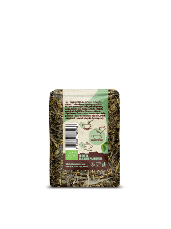 Nutrigold ekološki Sencha zeleni čaj v plastični embalaži, 50g.