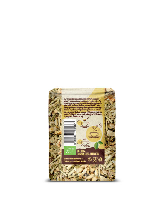 Nutrigold ekološki ingverjev čaj v 60 gramski plastični embalaži.