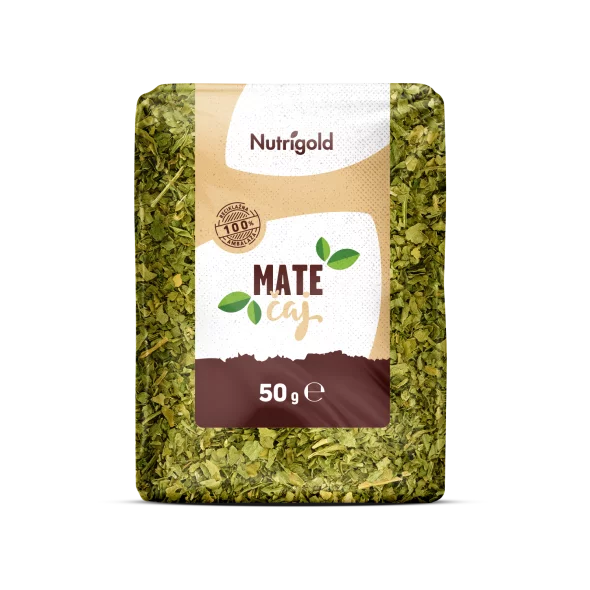 Nutrigold mate zeleni čaj v plastični embalaži, 50g.