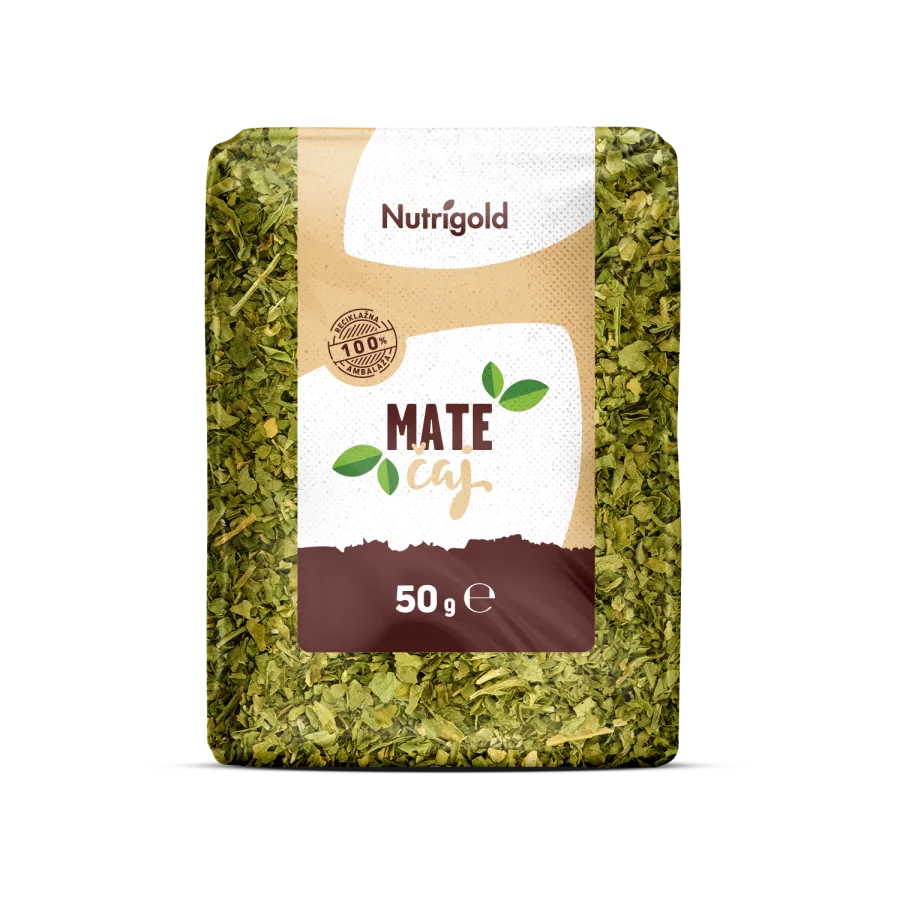 Nutrigold mate zeleni čaj v plastični embalaži, 50g.