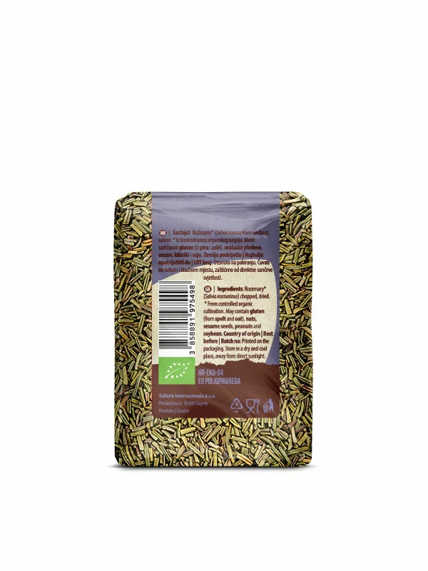 Rožmarin Sesekljan - Ekološki 50g Nutrigold