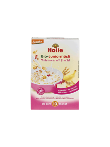 Holle ekološki instant müsli s koruznimi kosmiči in sadjem v kartonski emblaži, 250g.