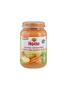 Holle ekološka kašica s korenčkom in krompirjem v kozarcu, 190g.