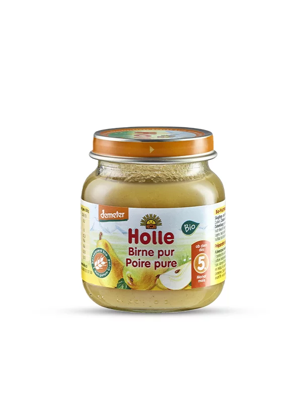 Holle ekološka kašica s hruško v kozarcu, 125g.
