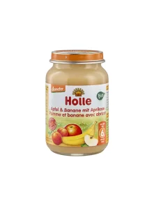 Holle ekološka kašica z jabolkom, banano in breskvo v kozarcu, 190g.