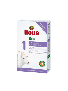 Holle mlečni napitek v prahu iz kozjega mleka, za dojenčke - od rojstva v kartonski embalaži, 400g.
