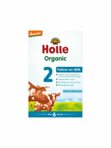 Holle Prehodna mlečna hrana za dojenčke 2 (od 6 mesecev)  Ekološka v embalaž 600g