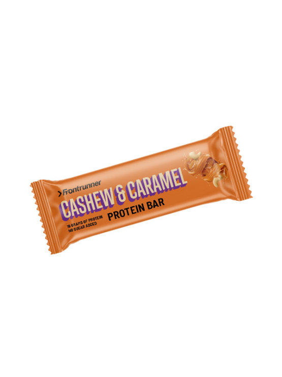 Frontrunner beljakovinska čokoladica indijski oreščki karamel v embalaži 55g