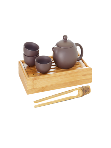 Čajni set Yixing – ročno izdelan iz rdeče Zisha gline – Cha Cult