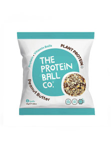 Protein Ball CO veganske beljakovinske kroglice v prozorni plastični embalaži, 45g.