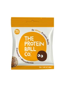 Protein Balls CO WHEY beljakovinske kroglice s kokosom in makadamijo v plastični embalaži, 45g.
