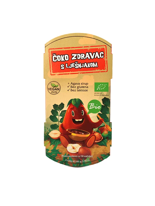 Čoko zdravaz Namaz z lešniki - Ekološki 100g Vegetariana