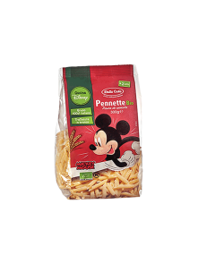 Probios ekološke Disney testenine v obliki drobnih peresnikov v plastični embalaži, 300g.