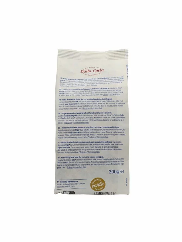 Mickey Mouse Disney testenine Špinača & Paradižnik & Durum – Ekološke 300g Probios