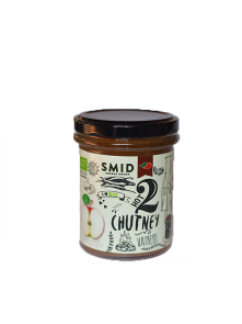 Smid ekološki pekoči jabolčni chutney v kozarcu, 210g.