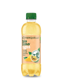 Romerquelle Bio Limo gazirana pijača z mangom in marakujo v plastenki, 375ml.