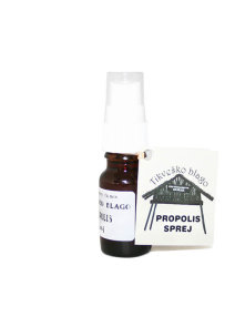 Tikveško Blago ekološki propolis v steklenički s pršilko, 10ml.