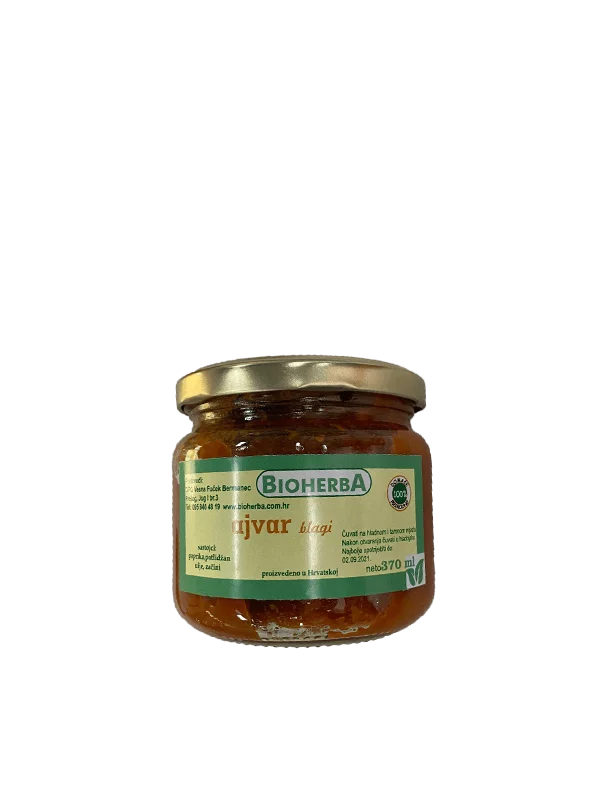 BioHerba blagi ajvar v kozarcu, 370ml.