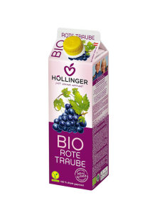Hollinger ekološki sok iz rdečega grozdja v tetrapaku, 1000ml.