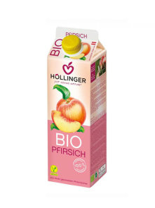 Hollinger ekološki breskov sok v tetrapaku, 1000ml.