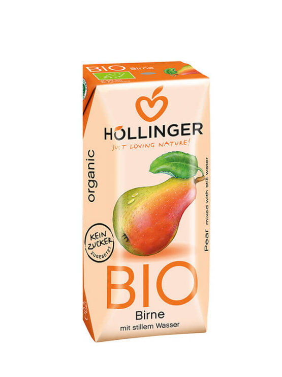 Hollinger ekološki hruškov sok v tetrepaku s slamico. 200ml.