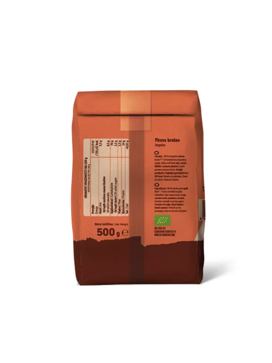 Polnozrnata pirina moka - Ekološka 500g Nutrigold