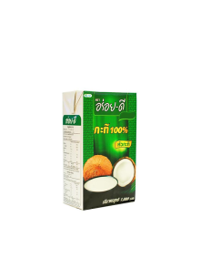 Authentic thai kokosovo mleko v tetrapaku, 1000ml.