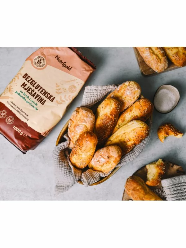 Brezglutenska moka - Mešanica za kruh in pekovske izdelke - 1000g Nutrigold