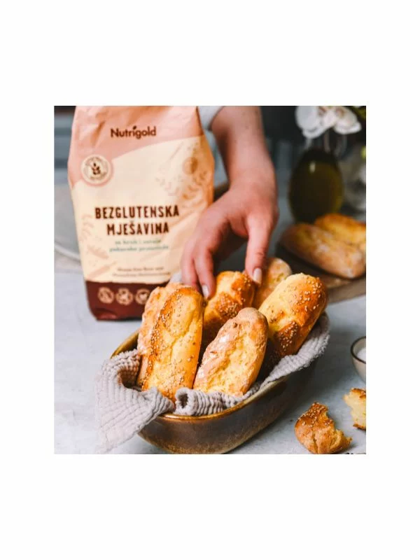 Brezglutenska moka - Mešanica za kruh in pekovske izdelke - 1000g Nutrigold