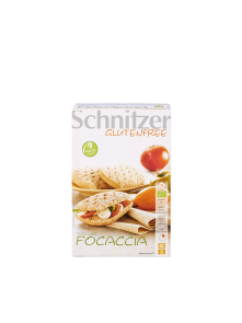 Schnitzer Focaccia ekološki brezglutenski kruh v kartonski embalaži, 220g.