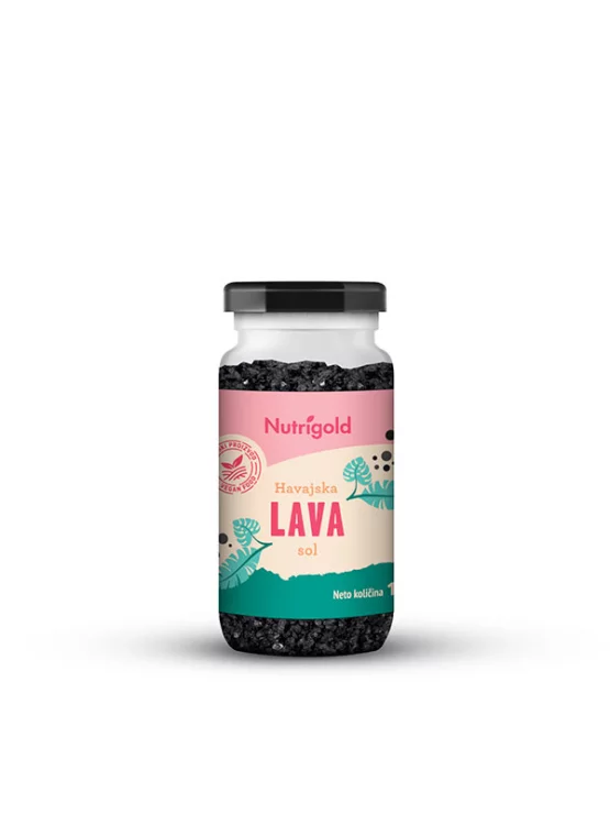 Nutrigold lava sol v pozorni 100 gramski stekleni embalaži