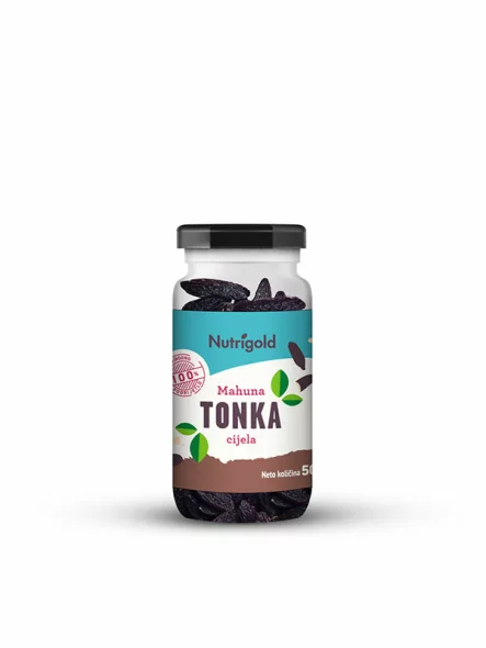 Nutrigold tonka začimba v steklenički, 50g.