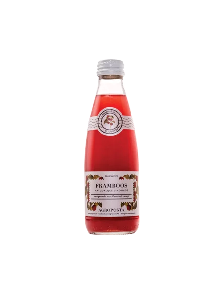 Agropošta ekološki malinov sok v steklenici,0,25l.