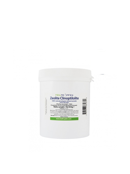 Heiltropfen 100% čisti zeolit klinoptilolit v plastični embalaži, 454g.