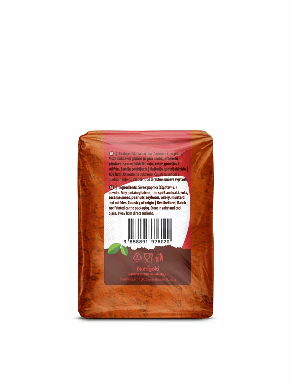 Sladka paprika v prahu 200g Nutrigold